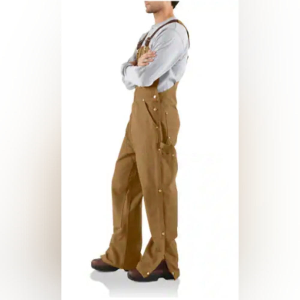 Carhartt Men's Firm Duck Bib Overall Size 32x30 - Picture 4 of 9